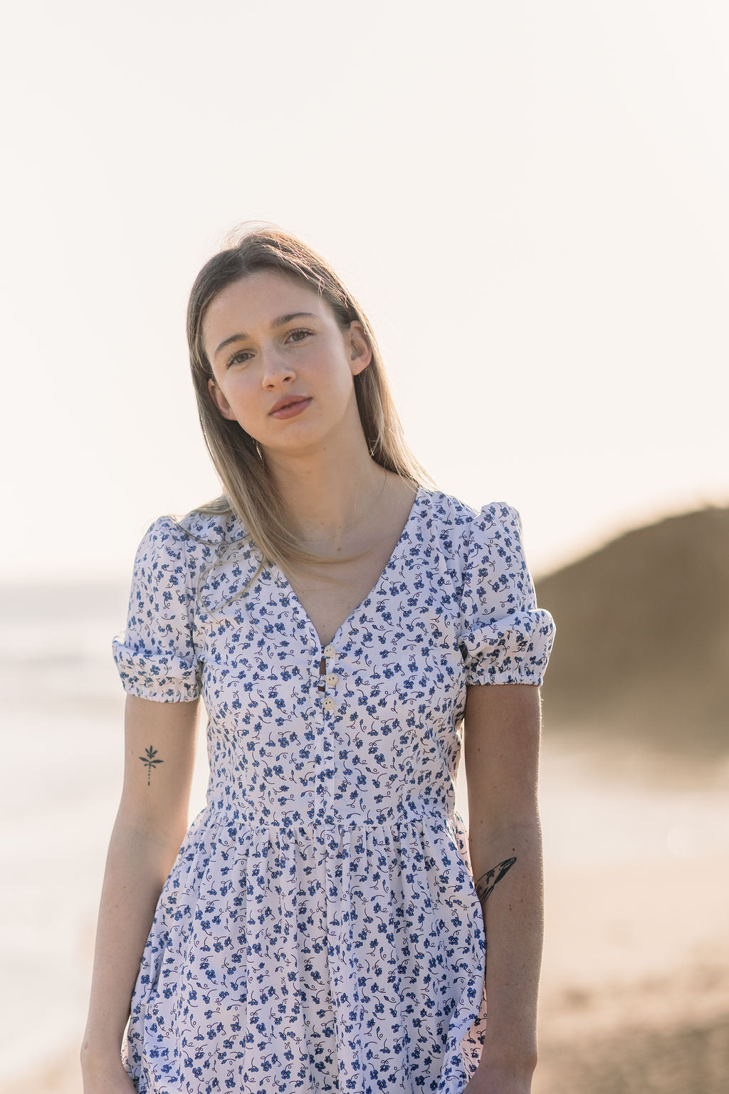 Gabriel Dress - Organic Cotton Floral