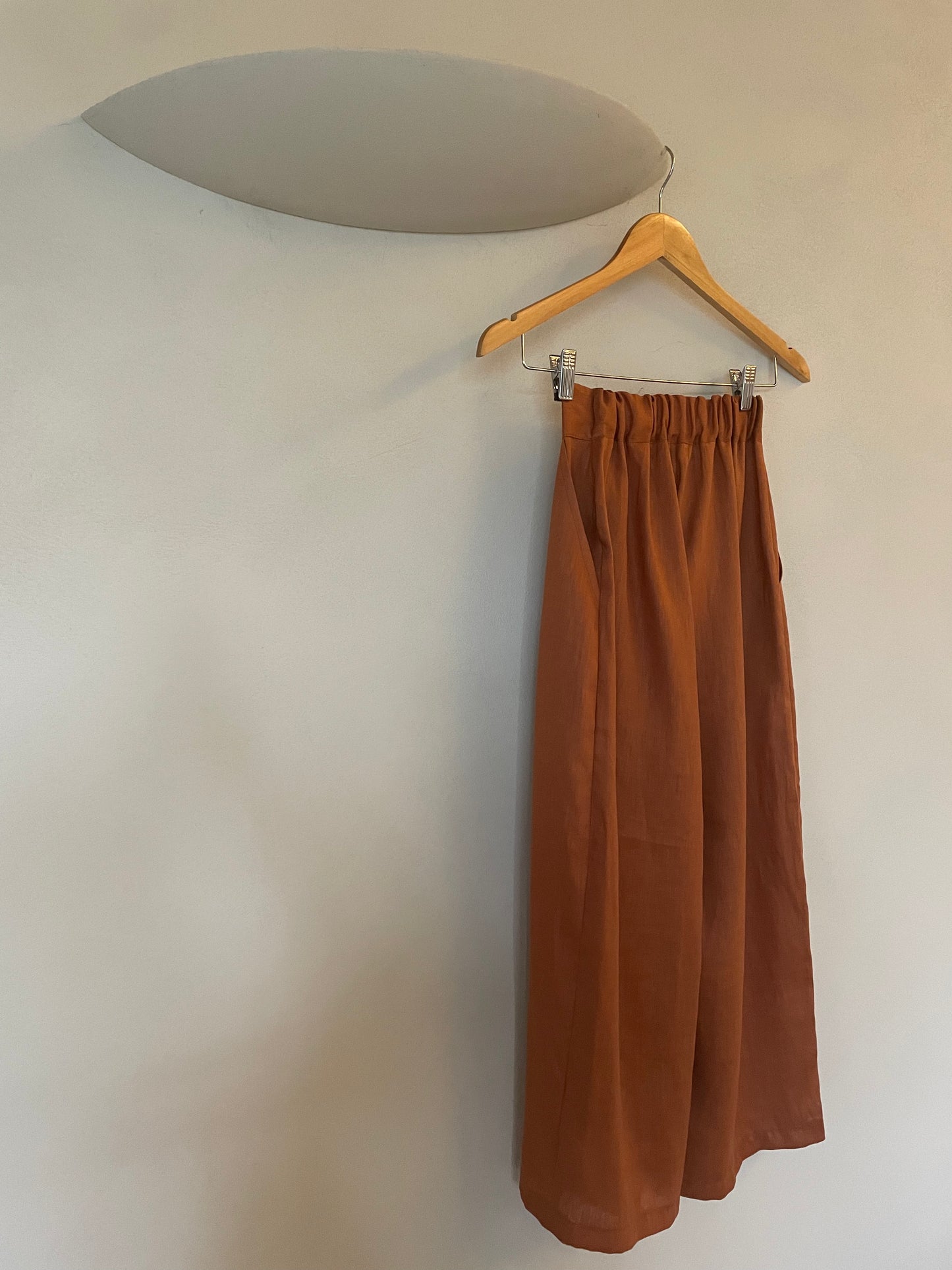 Terracotta Linen Pants (size 6)