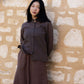 Cocoa French Linen Skirt