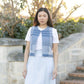 Sky Blue French Linen Skirt