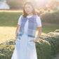 Sky Blue French Linen Skirt