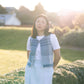 Sky Blue French Linen Skirt