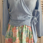 Flora Wrap Top - Blue