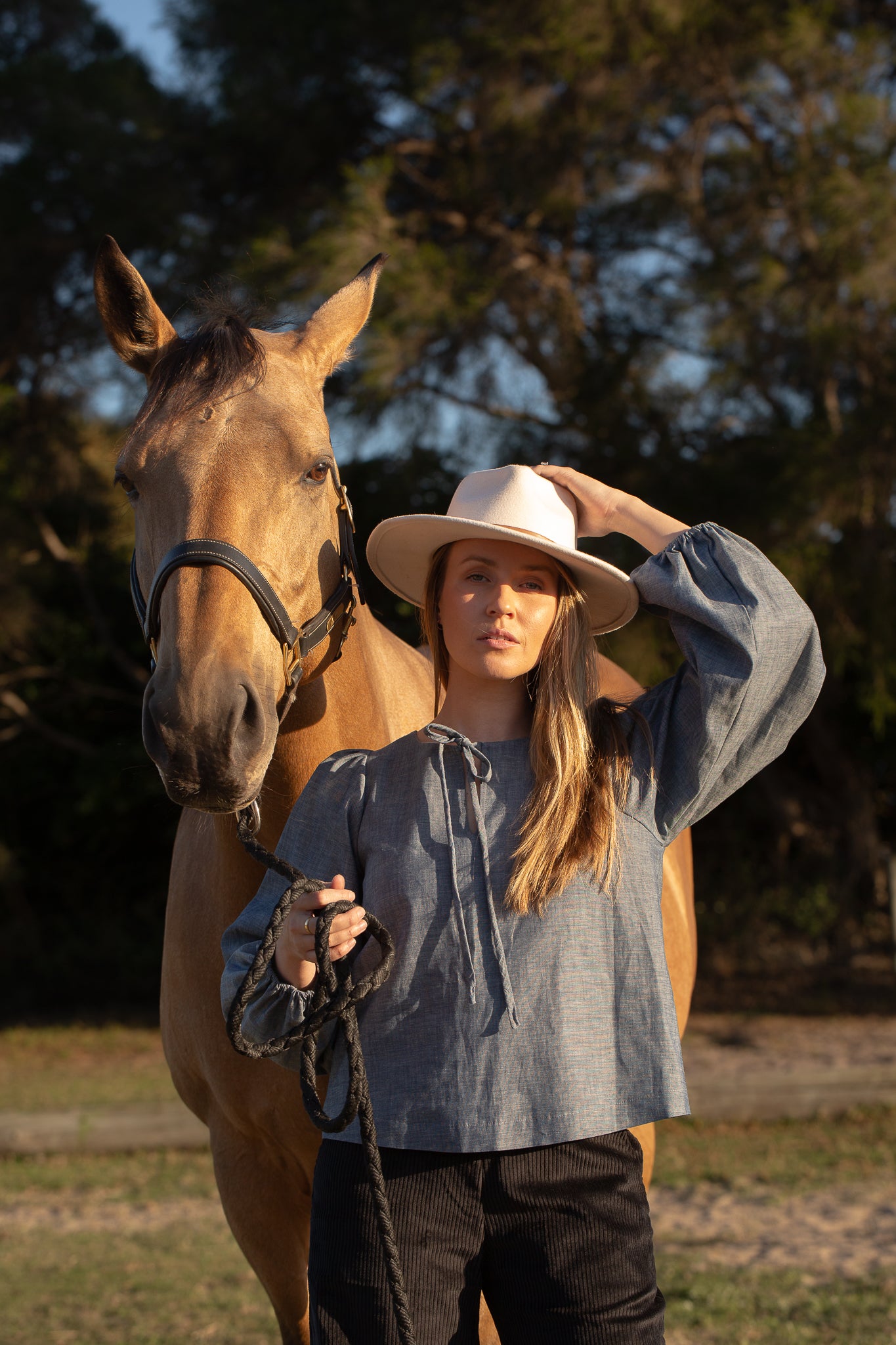Denim Blouse - COMING SOON